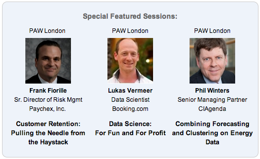 Special Featured Sessions at Predictive Analytics World London